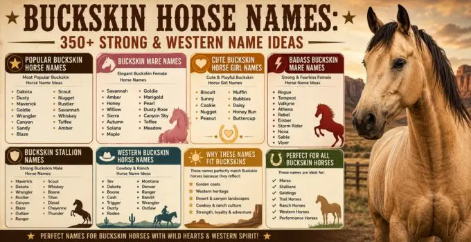 buckskin horse names