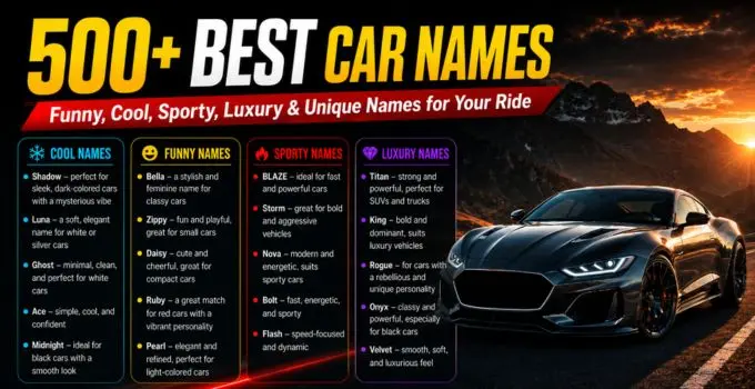 best car name ideas