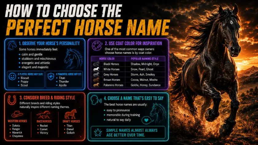 tips to choose the horse names