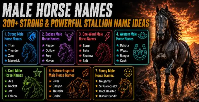 Male Horse Names: 300+ Strong & Powerful Stallion Name Ideas