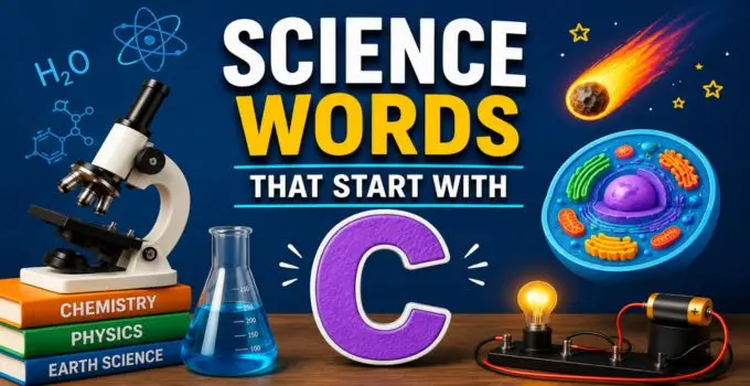 Science Words That Start With C [ Examples & All Grades]
