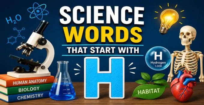 science terms beginning with h