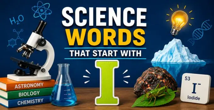 science terms beginning with i