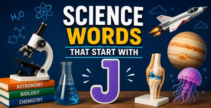 science terms beginning with j