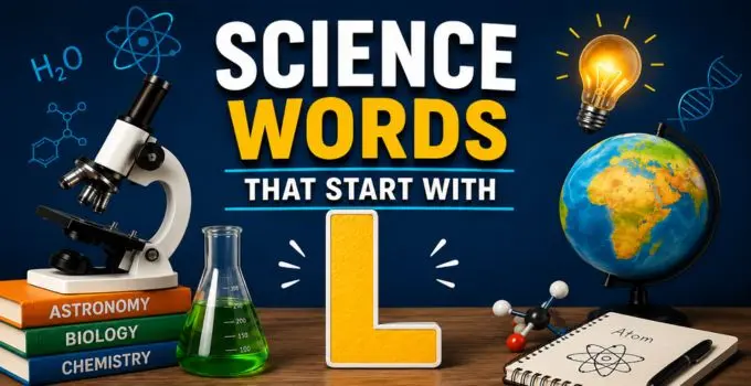 science terms beginning with l