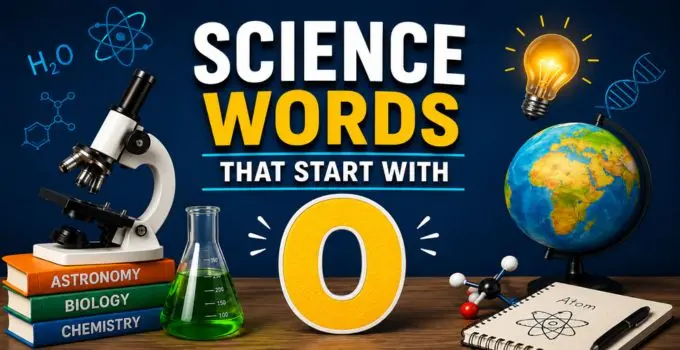 science terms beginning with o