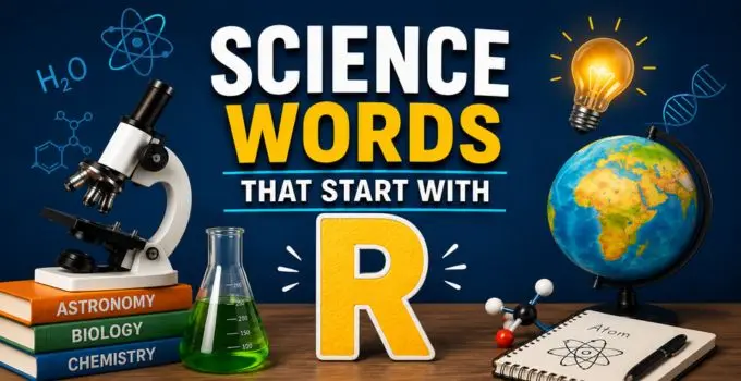 science terms beginning with r