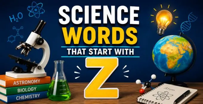 science terms beginning with z